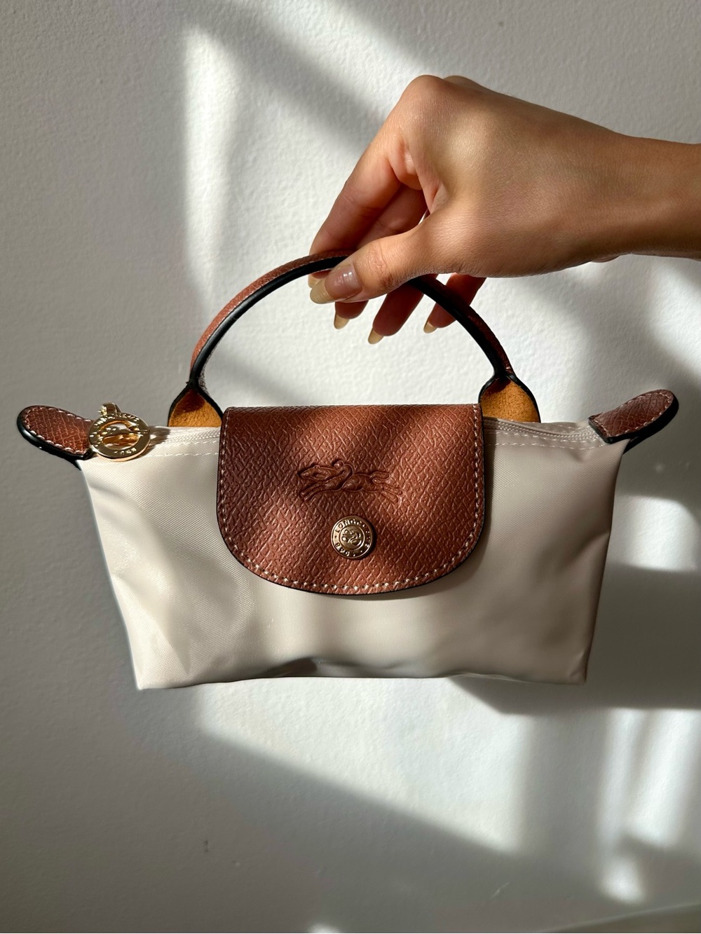 Longchamp le pliage original mini pouch in color paper